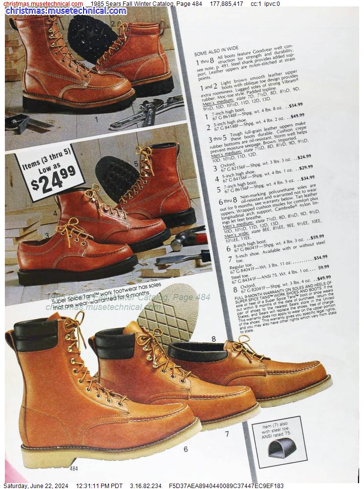 1985 Sears Fall Winter Catalog, Page 484