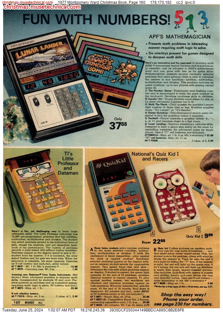 1977 Montgomery Ward Christmas Book, Page 160