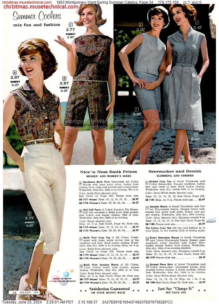 1963 Montgomery Ward Spring Summer Catalog, Page 34
