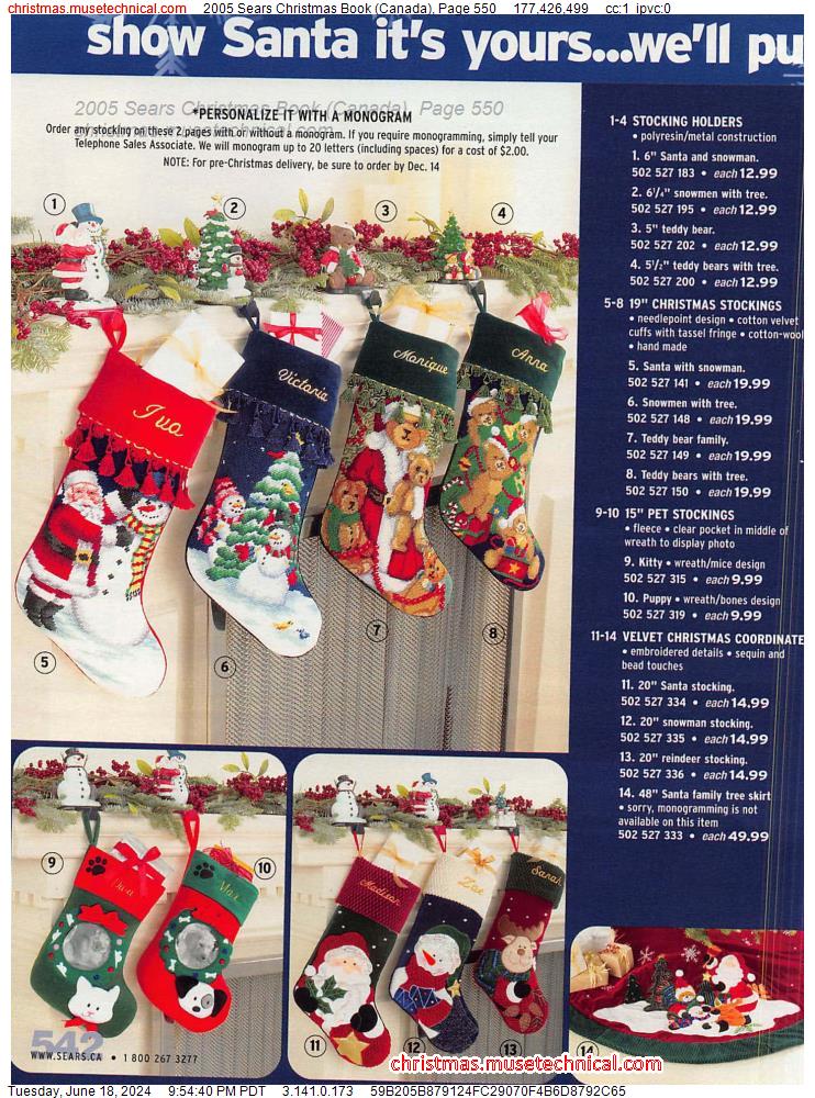 2005 Sears Christmas Book (Canada), Page 550
