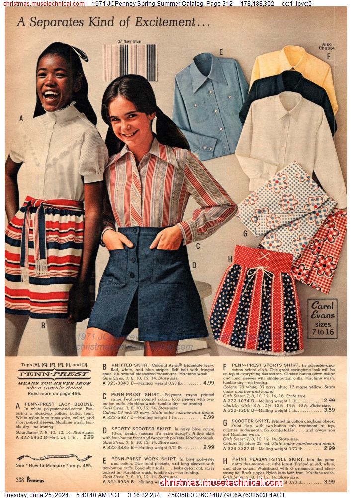 1971 JCPenney Spring Summer Catalog, Page 312