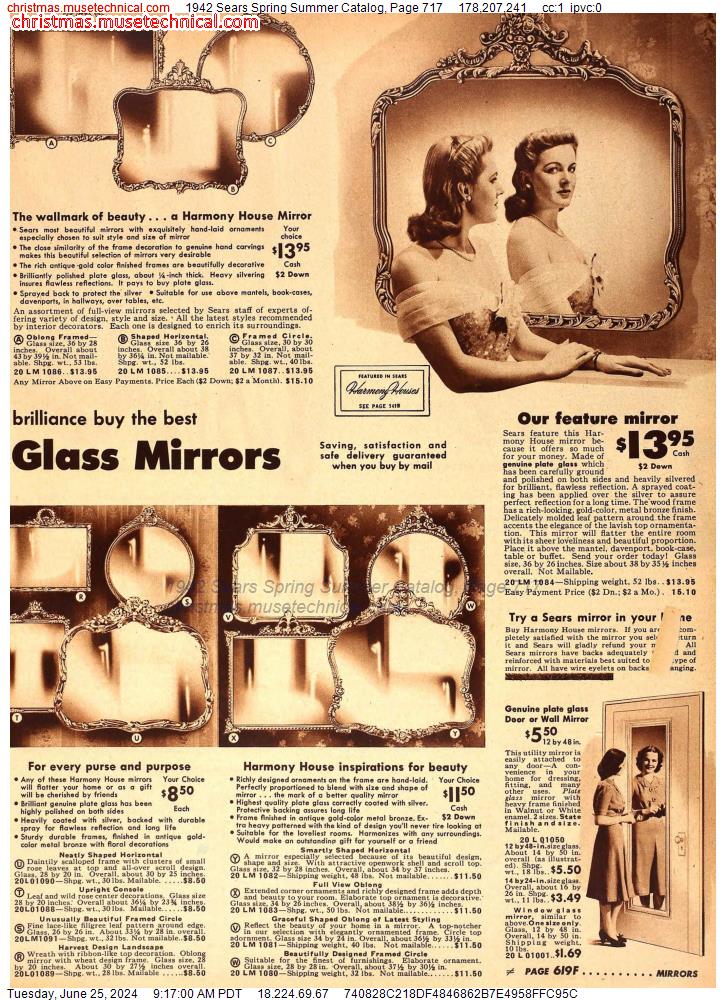 1942 Sears Spring Summer Catalog, Page 717