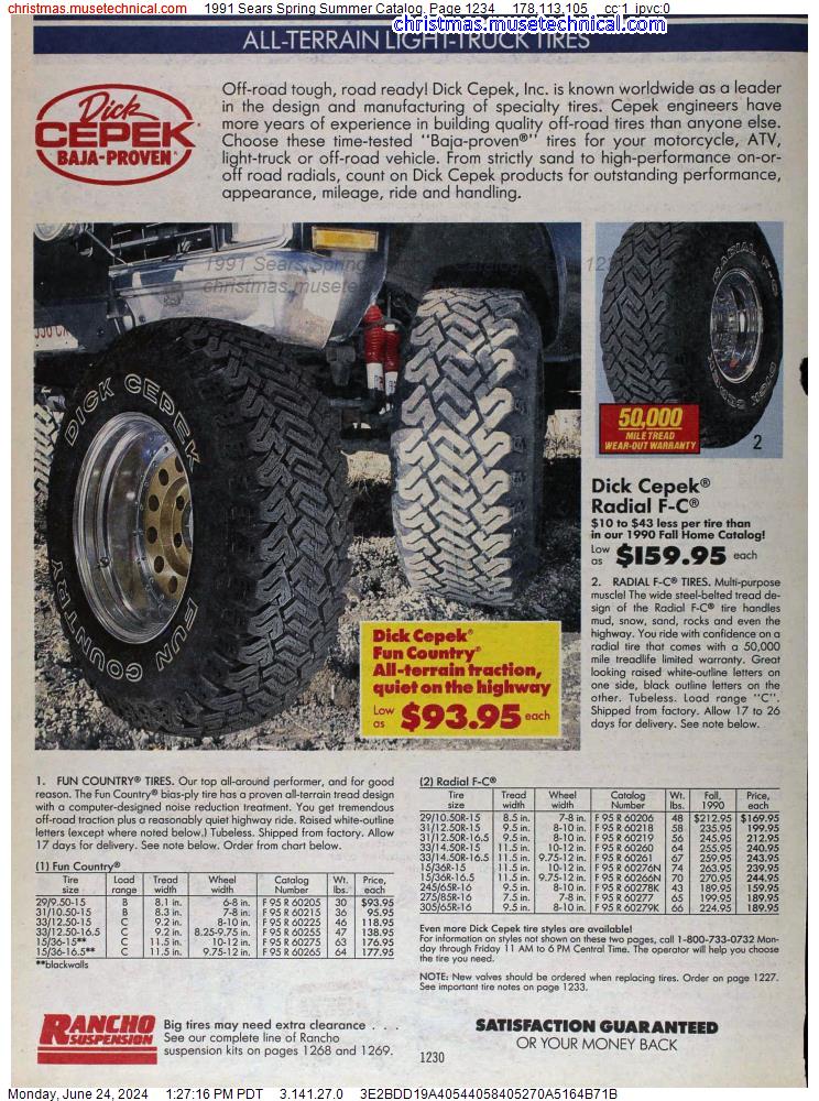 1991 Sears Spring Summer Catalog, Page 1234