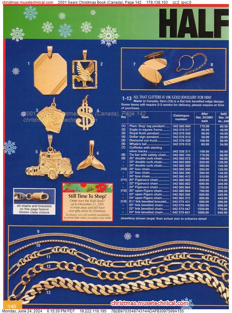 2001 Sears Christmas Book (Canada), Page 142
