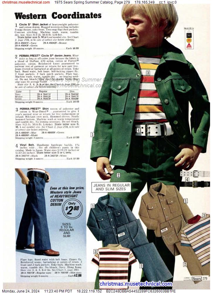 1975 Sears Spring Summer Catalog, Page 279