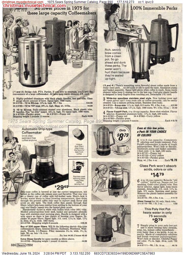 1975 Sears Spring Summer Catalog, Page 890