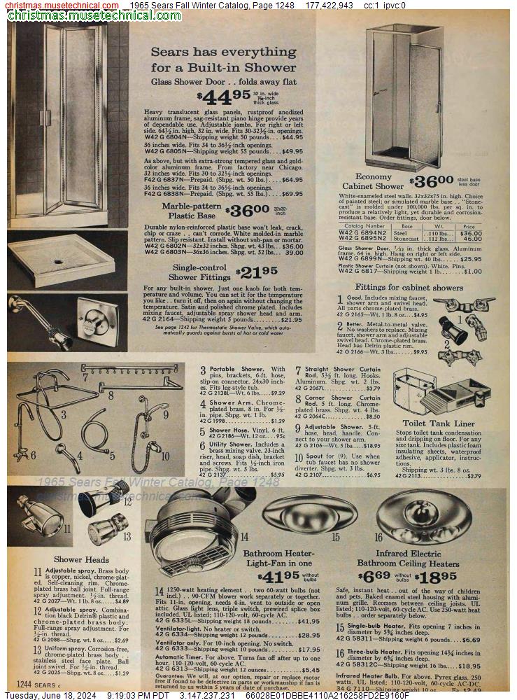 1965 Sears Fall Winter Catalog, Page 1248