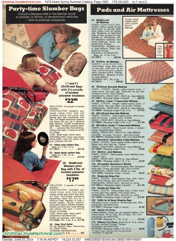 1978 Sears Spring Summer Catalog, Page 1062