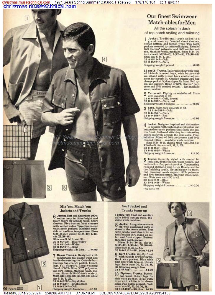 1971 Sears Spring Summer Catalog, Page 296