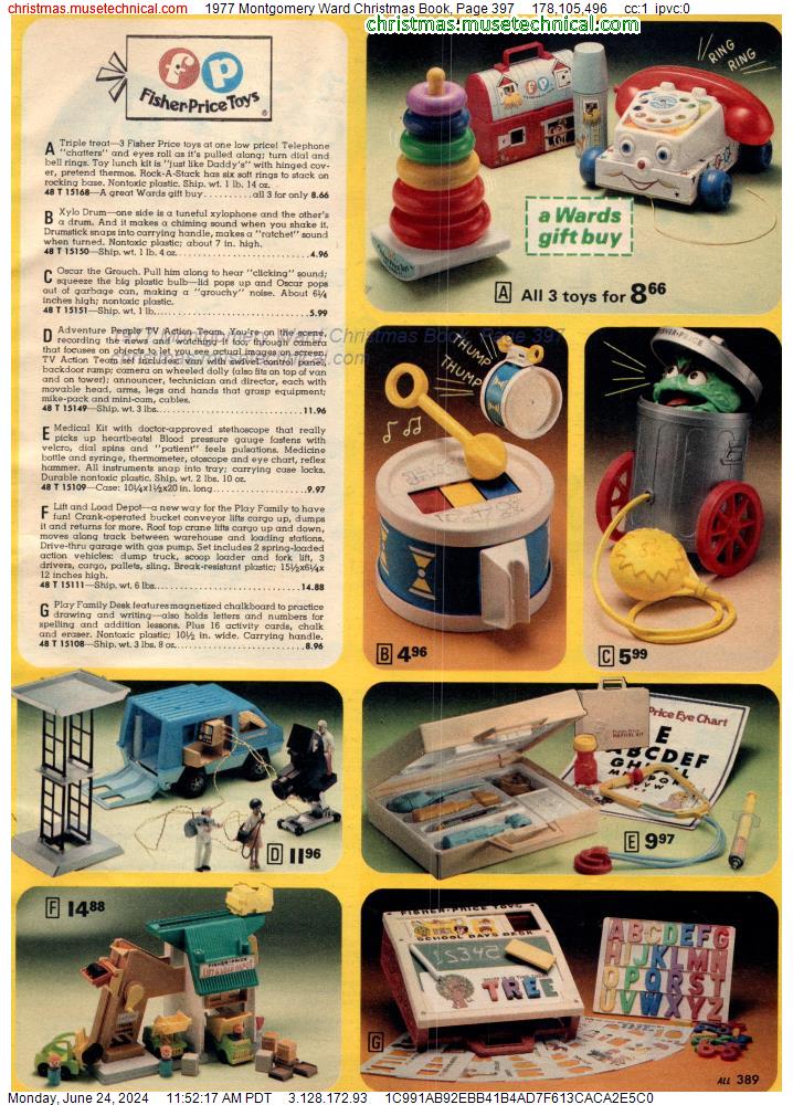 1977 Montgomery Ward Christmas Book, Page 397
