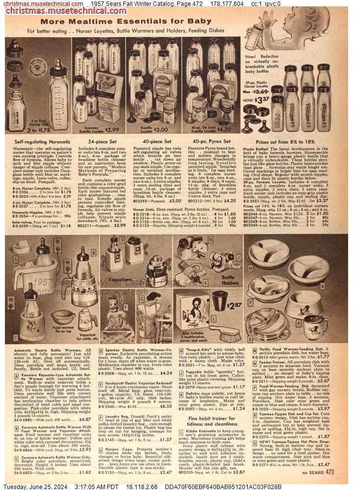 1957 Sears Fall Winter Catalog, Page 472