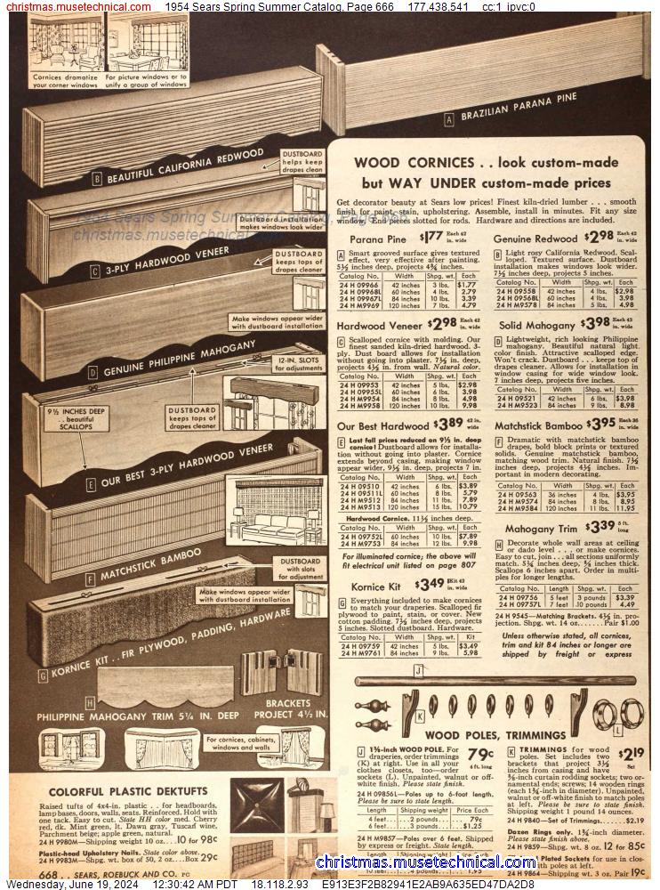 1954 Sears Spring Summer Catalog, Page 666