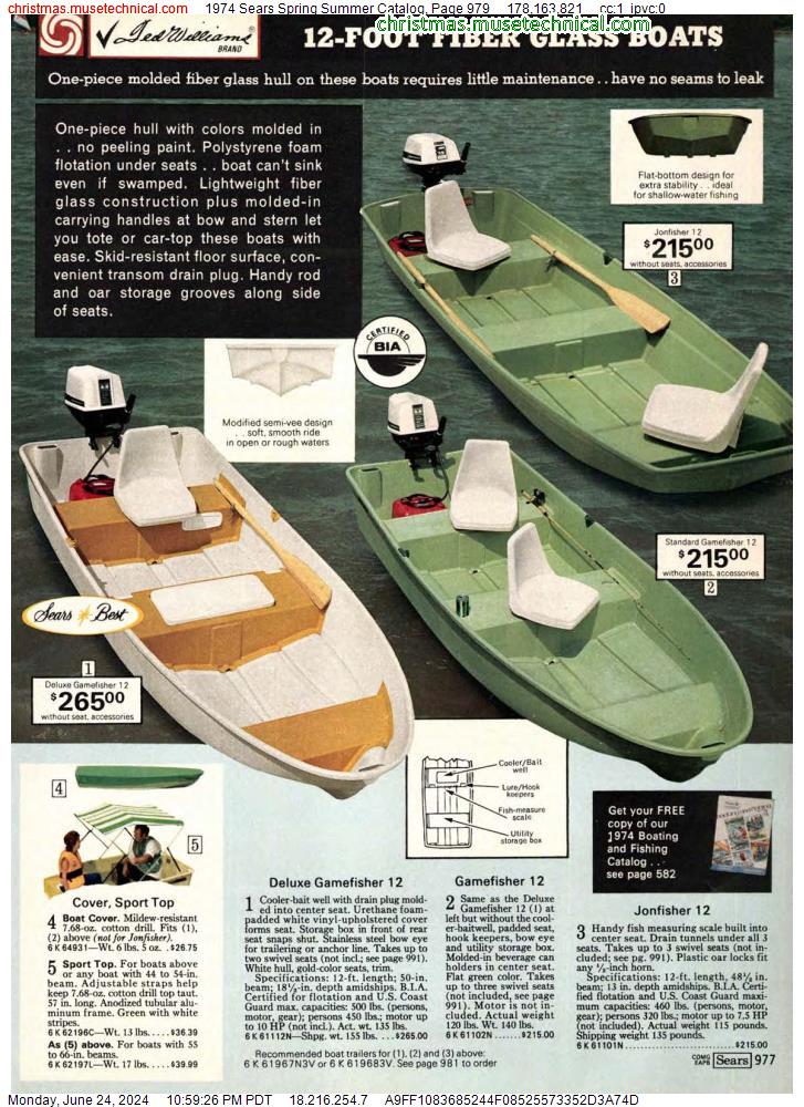1974 Sears Spring Summer Catalog, Page 979