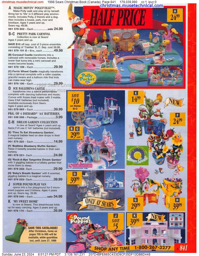 1998 Sears Christmas Book (Canada), Page 841
