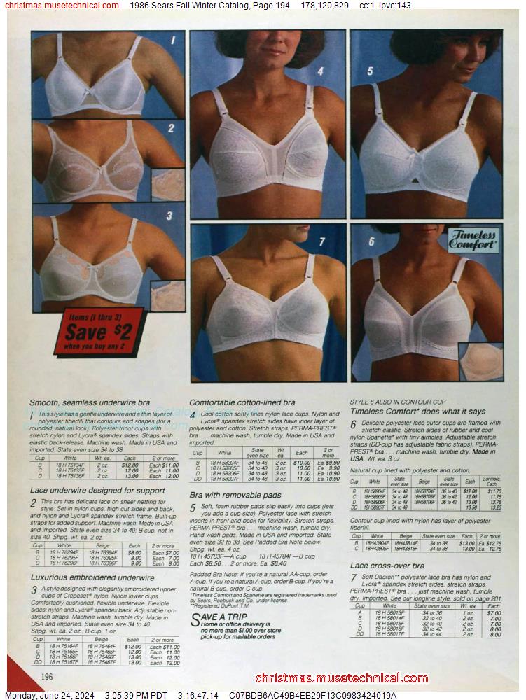 1986 Sears Fall Winter Catalog, Page 194