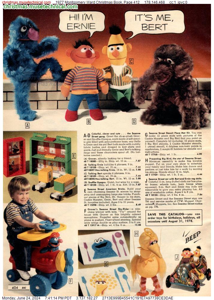 1977 Montgomery Ward Christmas Book, Page 412