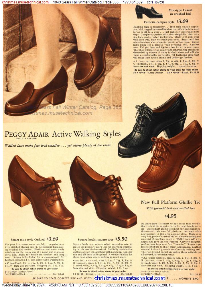 1943 Sears Fall Winter Catalog, Page 365