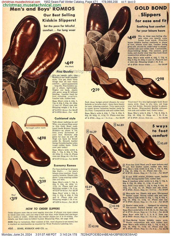 1952 Sears Fall Winter Catalog, Page 471