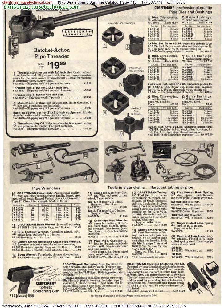 1975 Sears Spring Summer Catalog, Page 718
