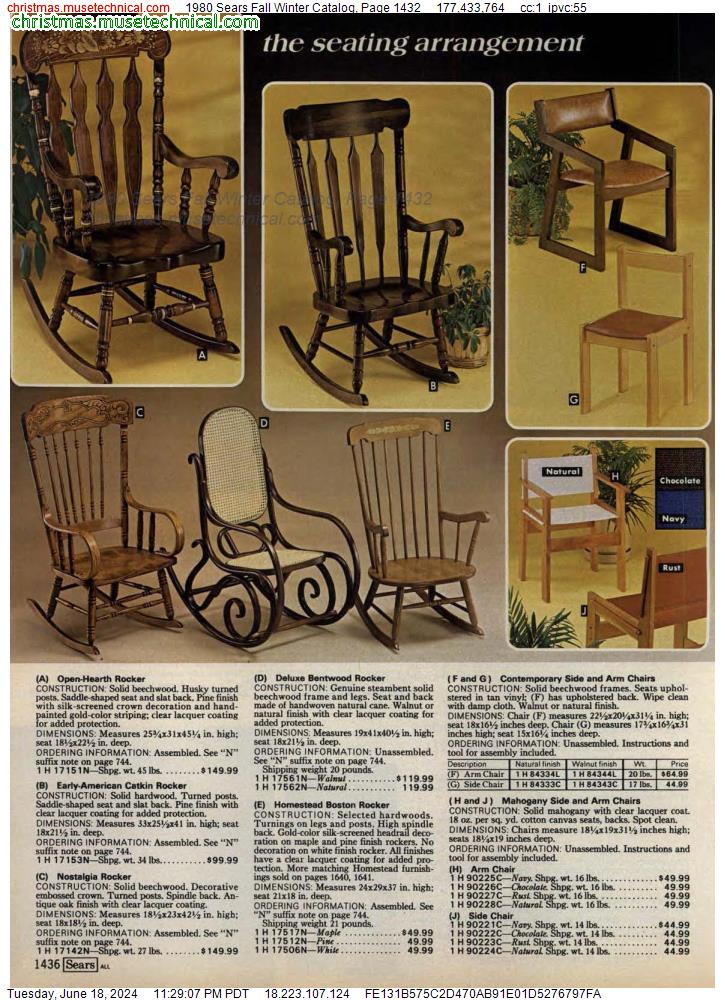 1980 Sears Fall Winter Catalog, Page 1432