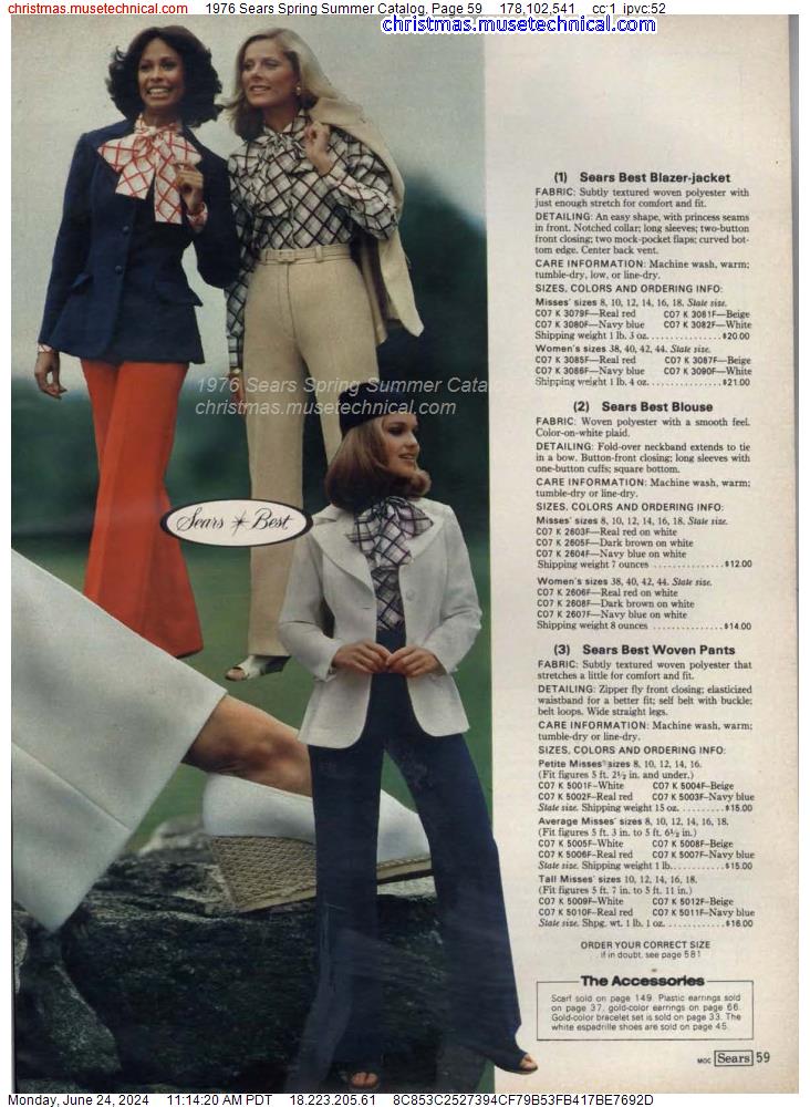 1976 Sears Spring Summer Catalog, Page 59