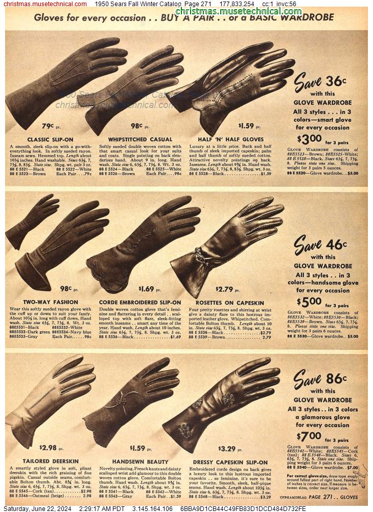 1950 Sears Fall Winter Catalog, Page 271