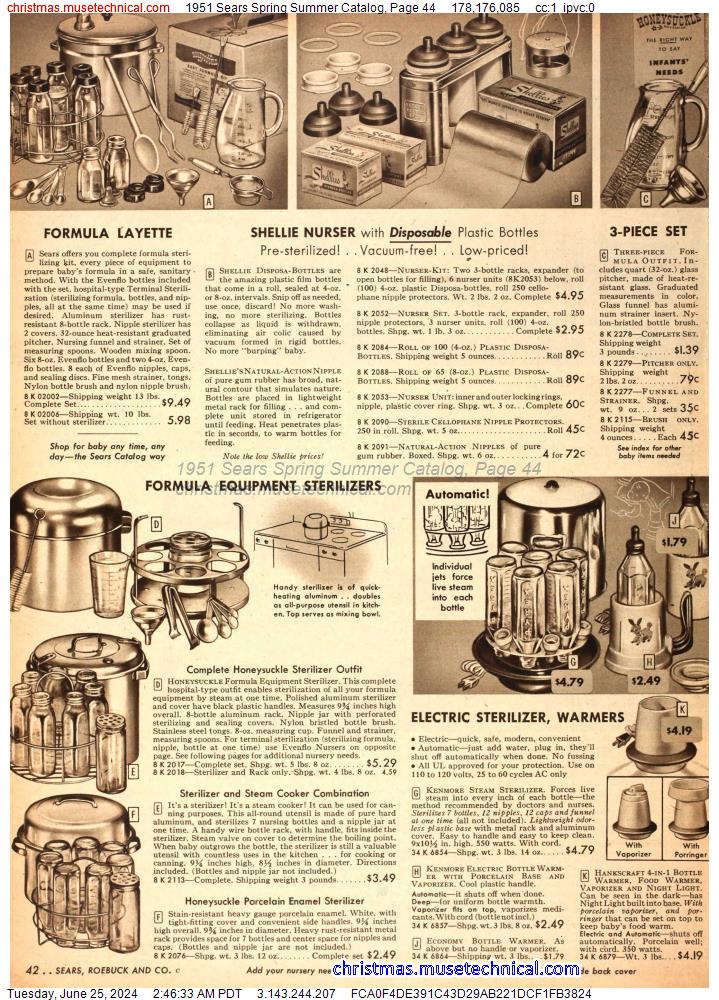 1951 Sears Spring Summer Catalog, Page 44