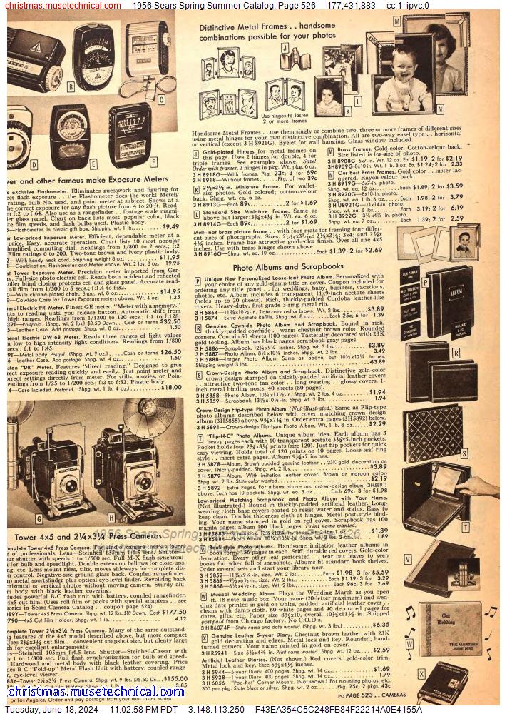 1956 Sears Spring Summer Catalog, Page 526