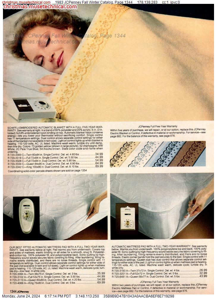 1983 JCPenney Fall Winter Catalog, Page 1344