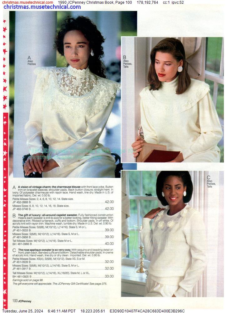 1990 JCPenney Christmas Book, Page 100
