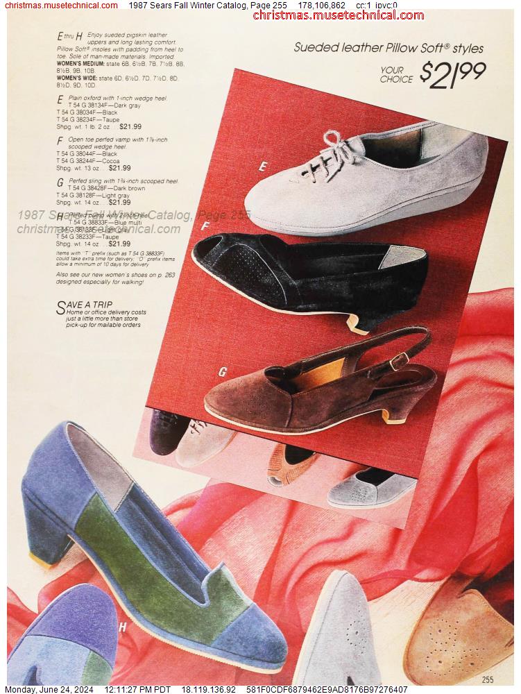 1987 Sears Fall Winter Catalog, Page 255