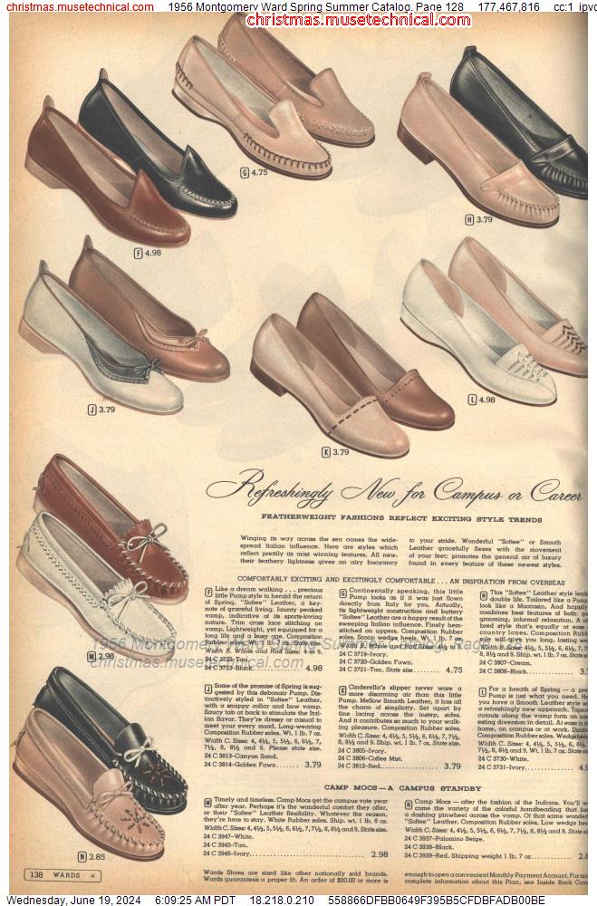 1956 Montgomery Ward Spring Summer Catalog, Page 128