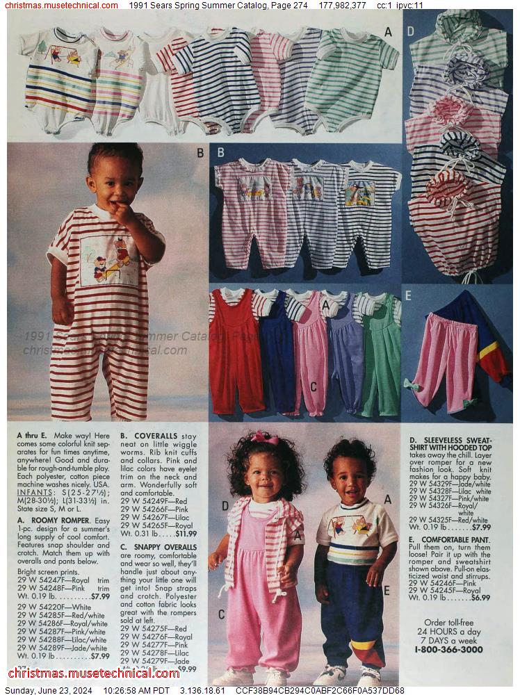 1991 Sears Spring Summer Catalog, Page 274