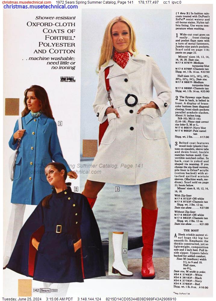 1972 Sears Spring Summer Catalog, Page 141