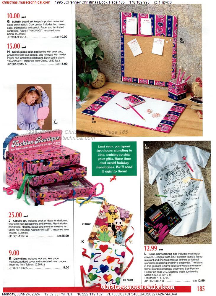 1995 JCPenney Christmas Book, Page 185