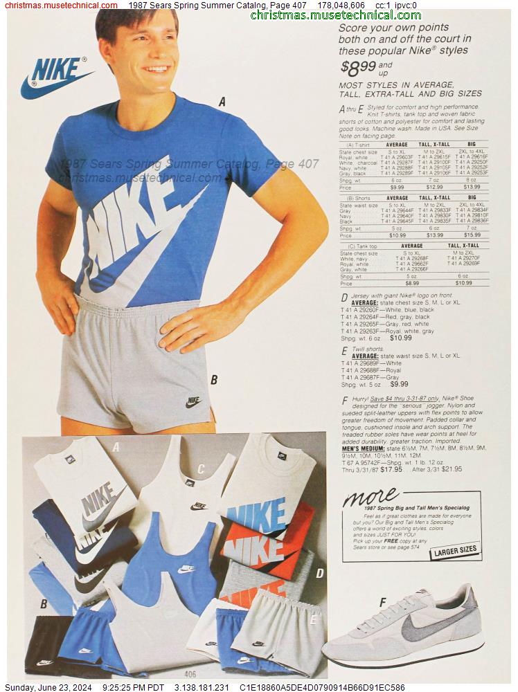 1987 Sears Spring Summer Catalog, Page 407