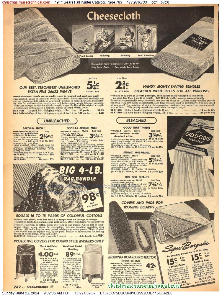 1941 Sears Fall Winter Catalog, Page 783