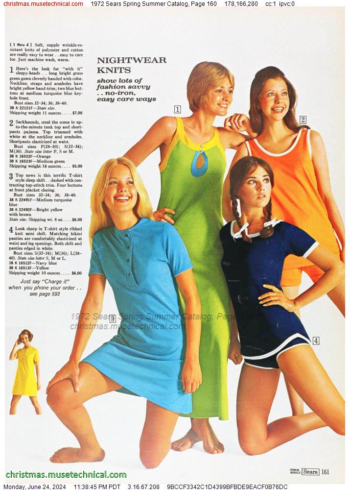1972 Sears Spring Summer Catalog, Page 160