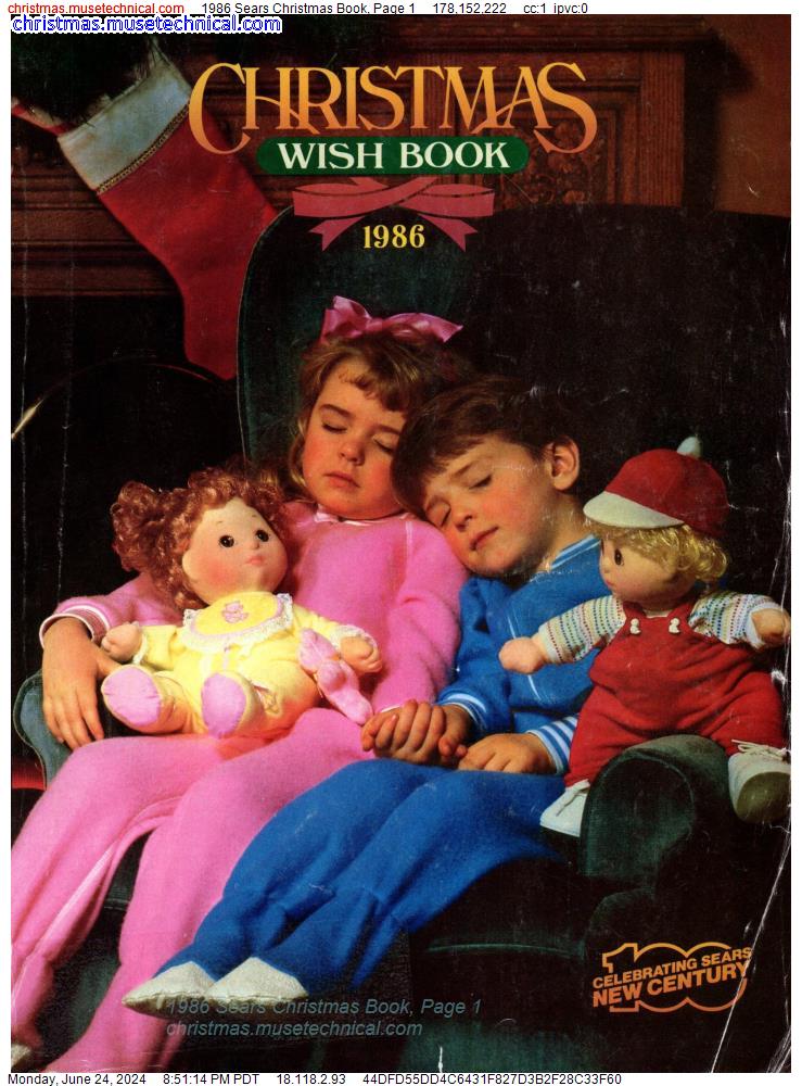 1986 Sears Christmas Book, Page 1