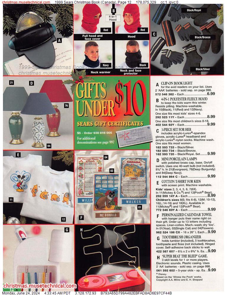 1999 Sears Christmas Book (Canada), Page 12