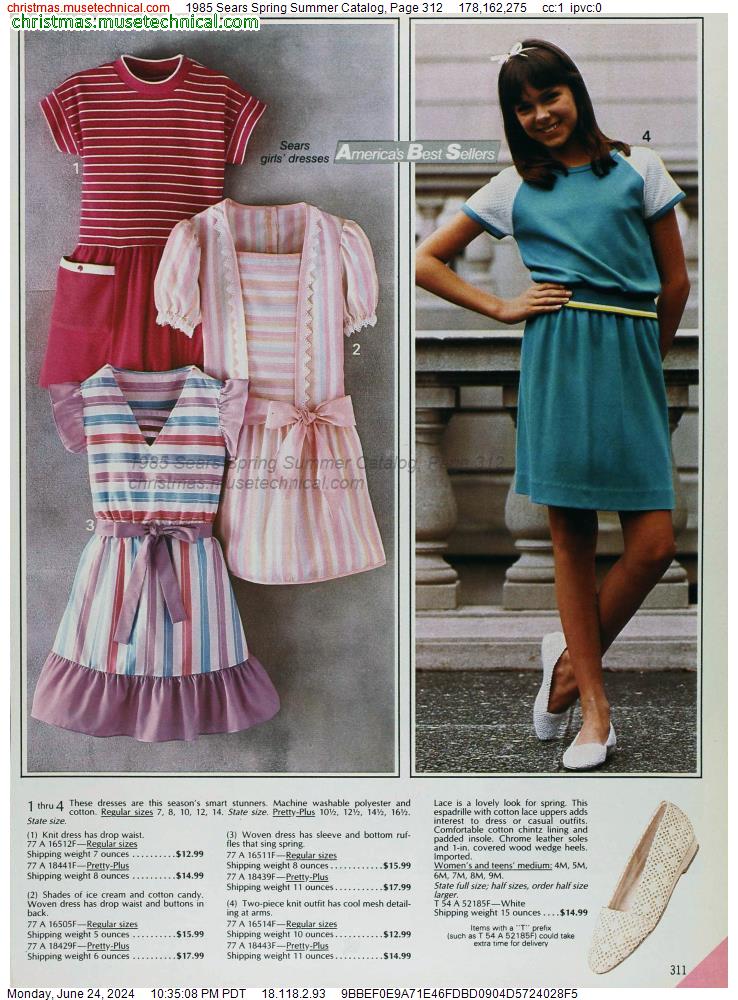 1985 Sears Spring Summer Catalog, Page 312