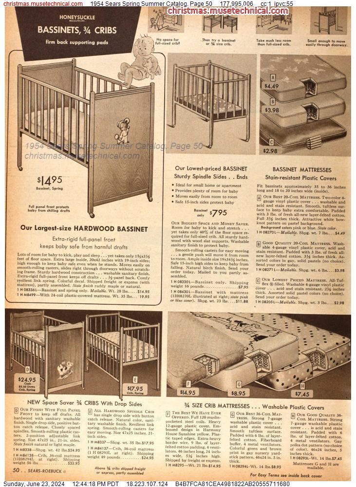 1954 Sears Spring Summer Catalog, Page 50