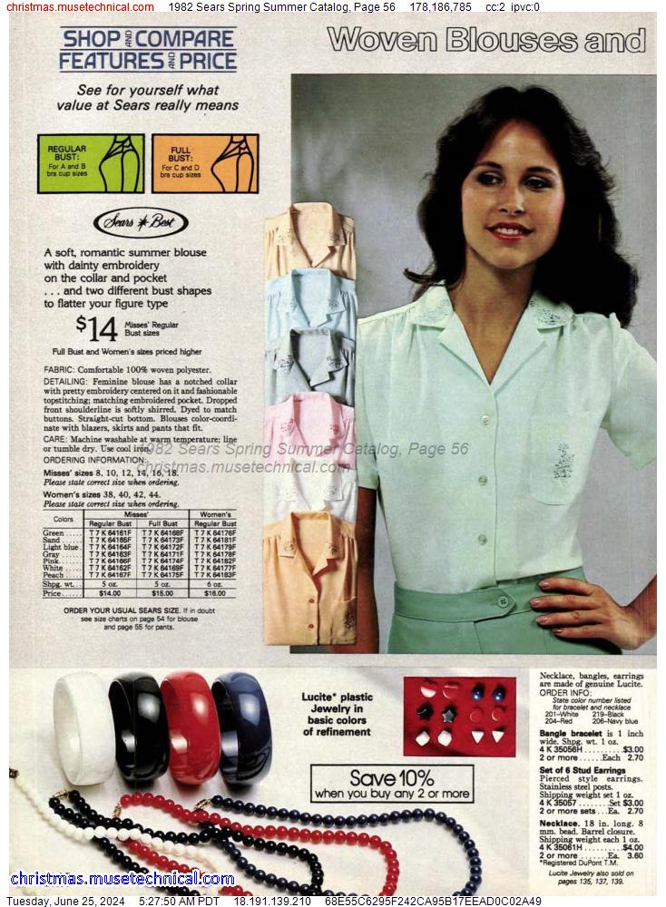 1982 Sears Spring Summer Catalog, Page 56