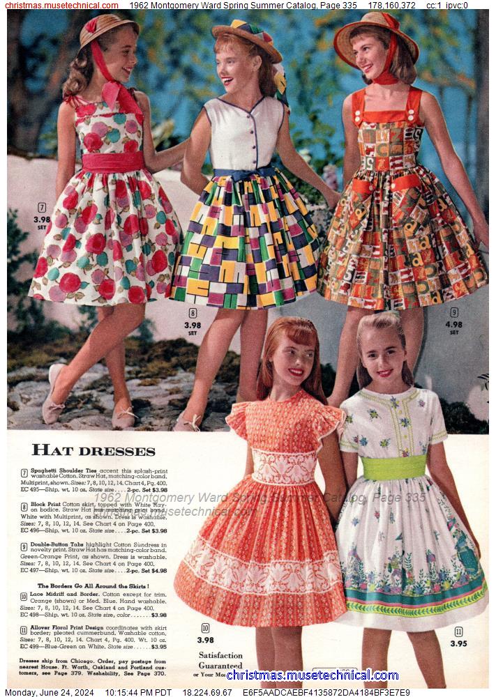 1962 Montgomery Ward Spring Summer Catalog, Page 335