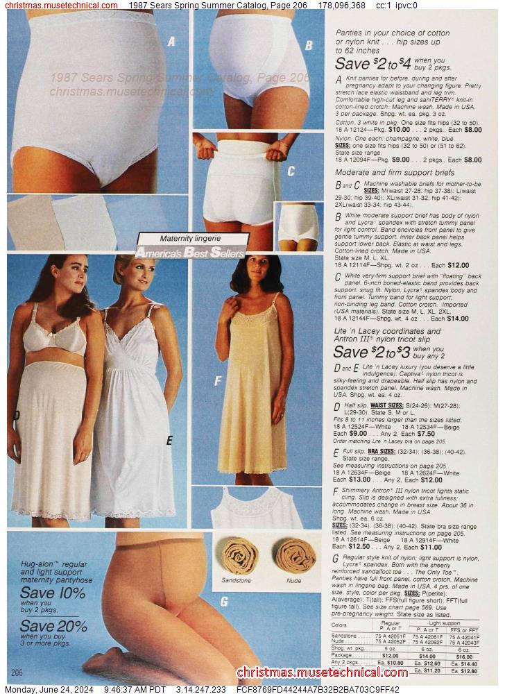 1987 Sears Spring Summer Catalog, Page 206