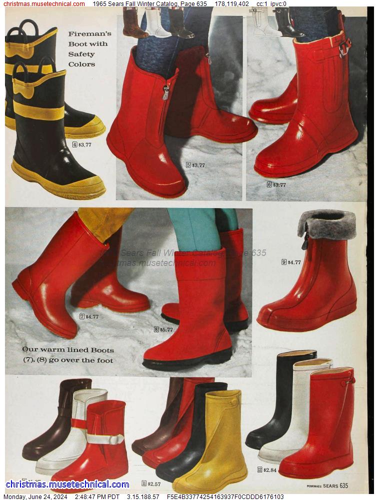 1965 Sears Fall Winter Catalog, Page 635