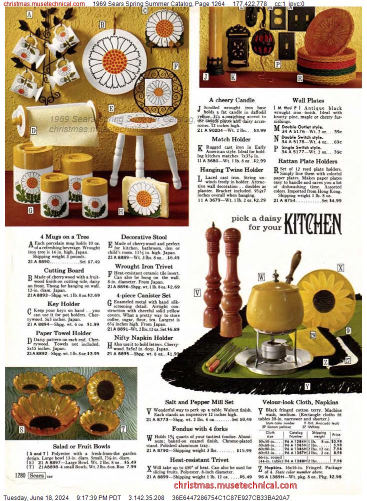 1969 Sears Spring Summer Catalog, Page 1264