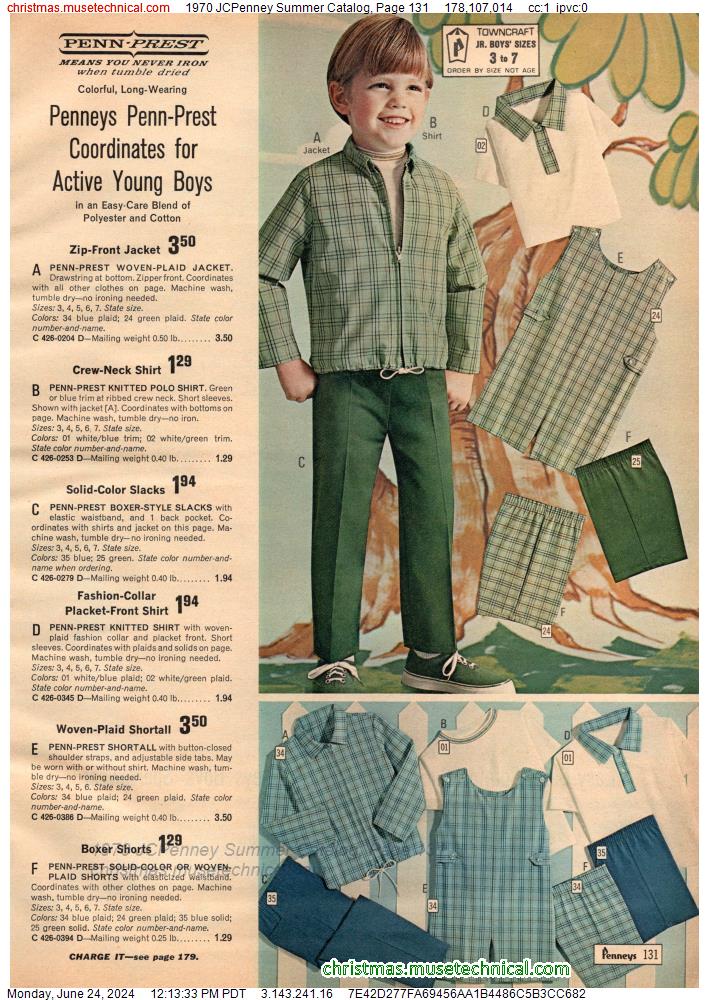 1970 JCPenney Summer Catalog, Page 131