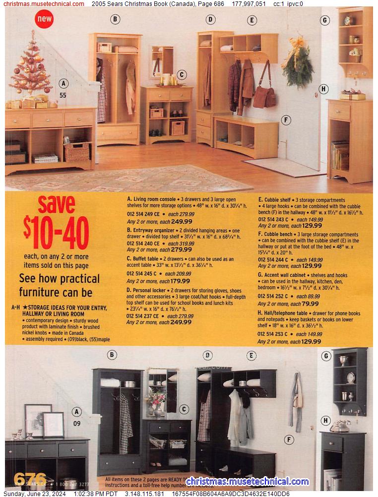 2005 Sears Christmas Book (Canada), Page 686
