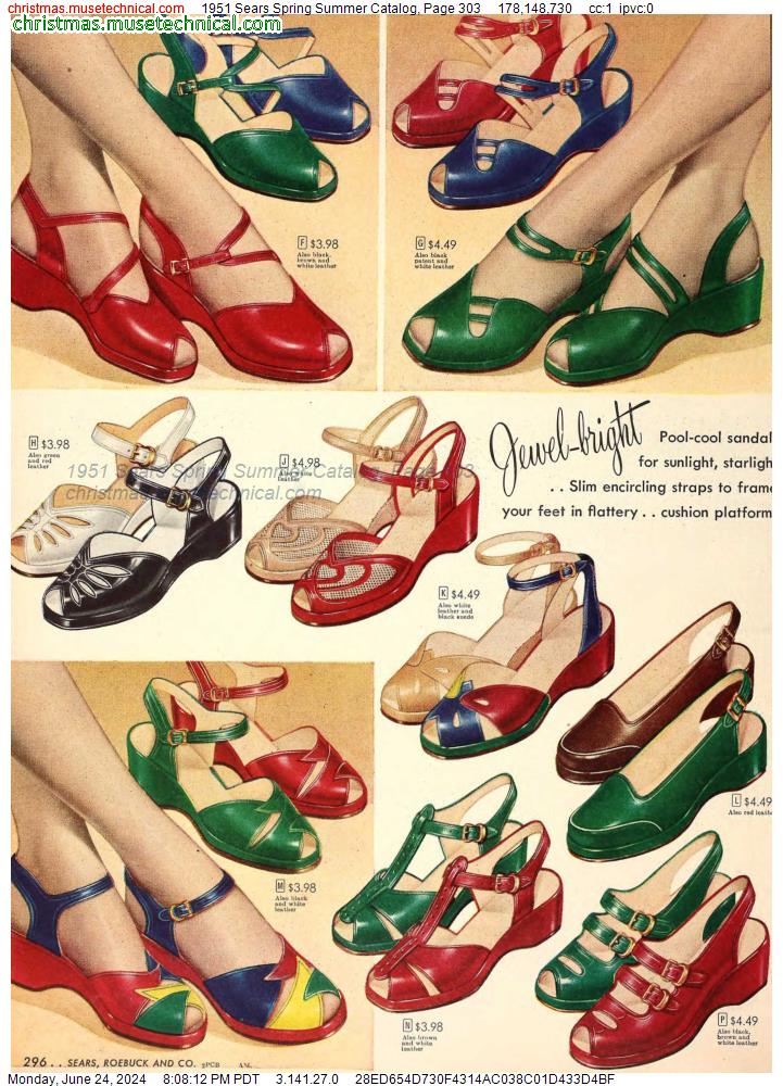 1951 Sears Spring Summer Catalog, Page 303